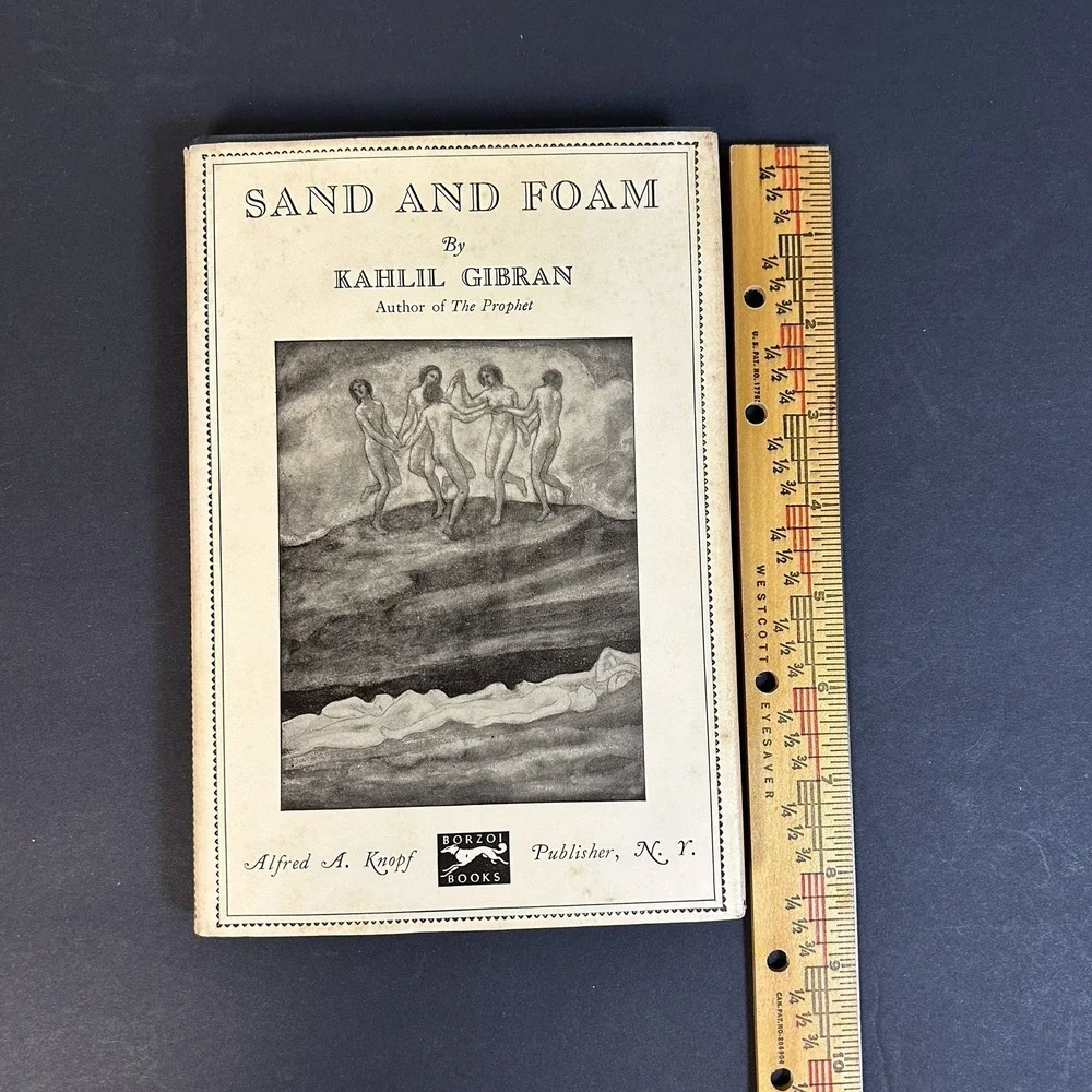 Sand and Foam: A Book of Aphorisms by Kahlil Gibran HC DJ  24th Printing  1967